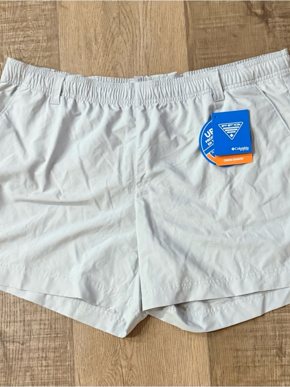 Columbia PFG Swim Shorts Men’s XL White Omni-Shade Fishing Trunks NWT
